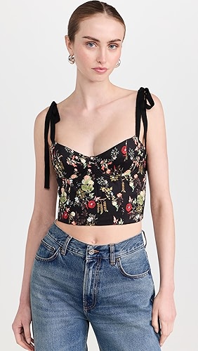 alice + olivia Helene Bustier Top.