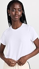 Alo Yoga Cropped All Day Short Sleeve Tee.