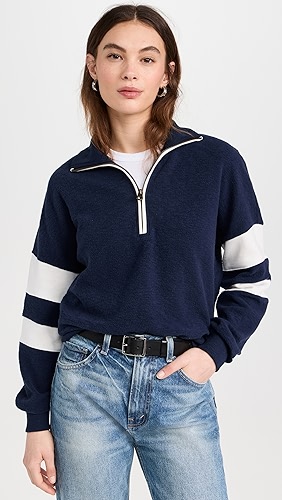 Faherty Beach Fleece Quarter Zip.