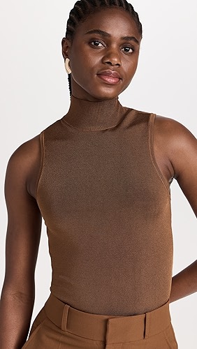 FRAME Shiny Turtleneck Tank.