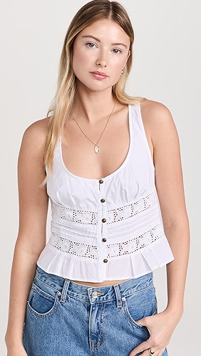 Free People Kianna Lace Tank.