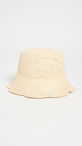 Freya Packable Scallop Crochet Bucket Hat.