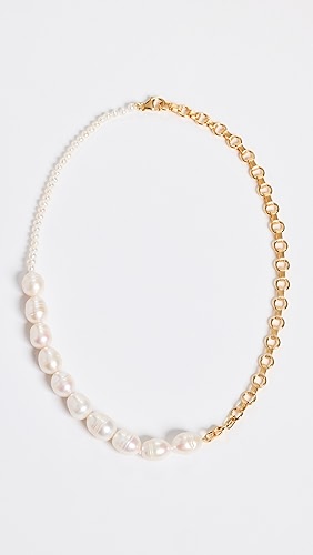 Galley Palmer Pearl Chain Necklace.