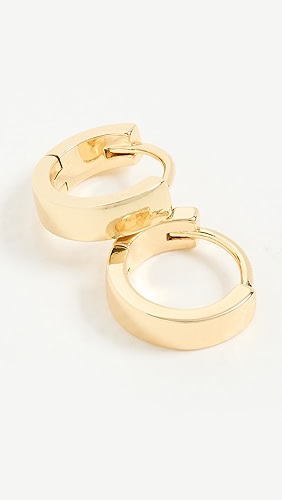 Gorjana Rose Huggie Earrings.