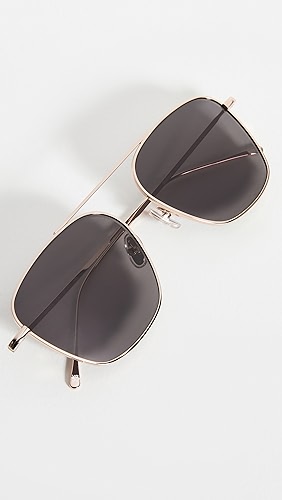 Illesteva Samos Gold Sunglasses.