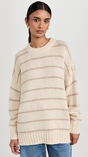 Jenni Kayne Alpaca Cocoon Crew Neck Pullover.