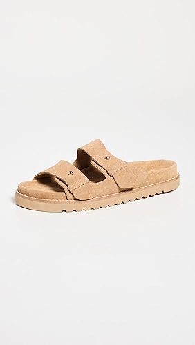 Jenni Kayne Suede Hutton Slide Sandals.