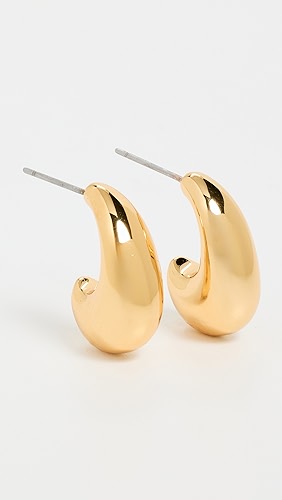 Lele Sadoughi Dome Mini Hoop Earrings.