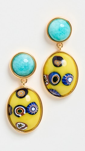 Lizzie Fortunato Murano Muse Earrings In Daylight.