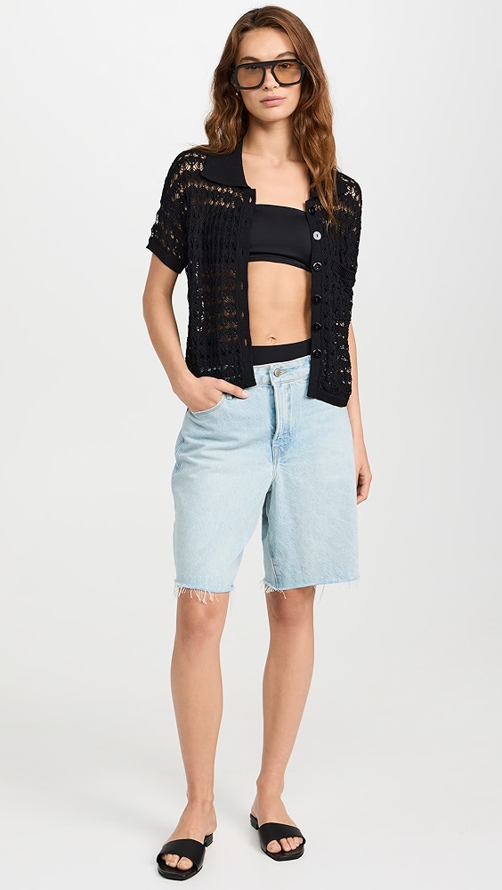 LNA Delfina Crochet Top