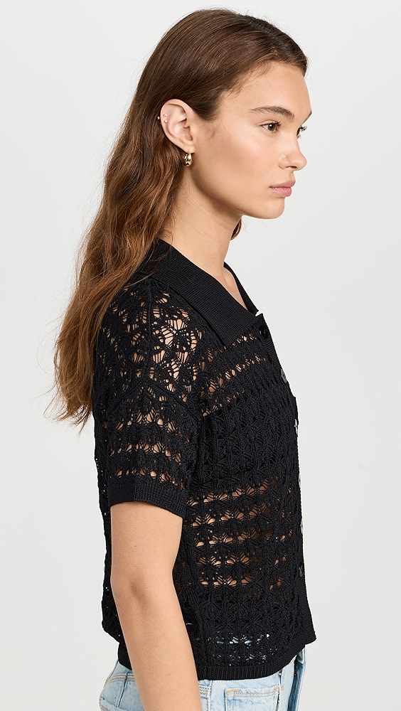 LNA Delfina Crochet Top