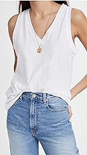 Madewell Whisper Cotton V-Neck Tank.