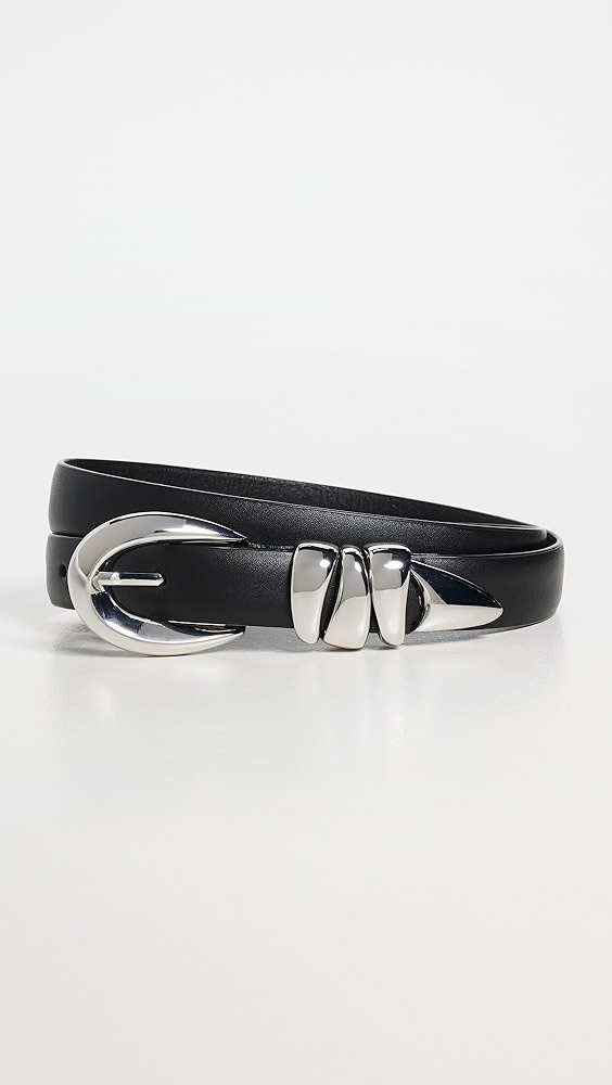 Madewell Chunky Metal Leather Belt