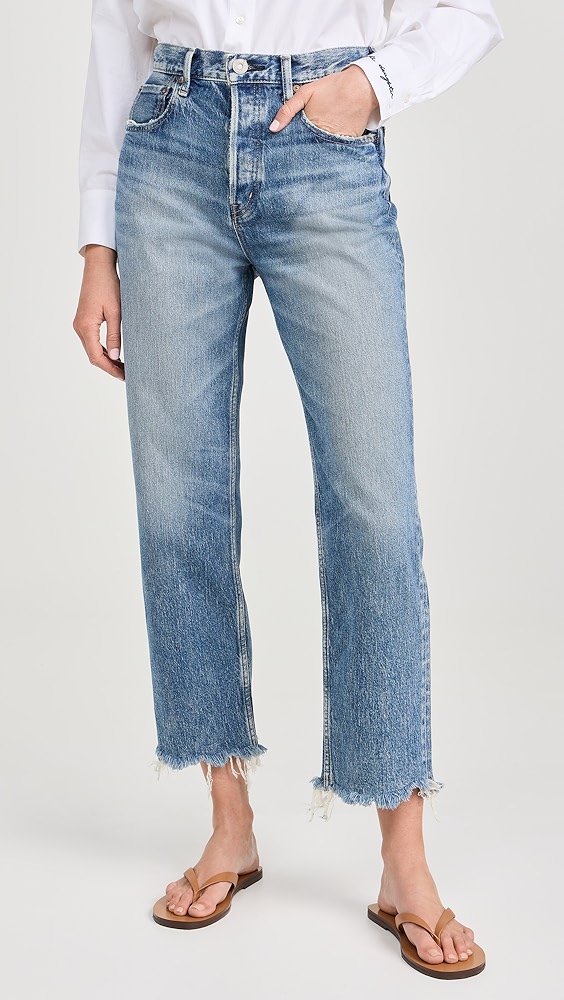 MOUSSY VINTAGE MV Mabel Wide Straight Jeans