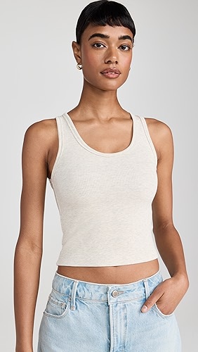 perfectwhitetee Structured Rib Bra Friendly Tank.