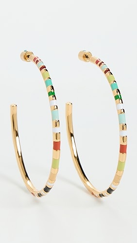 Roxanne Assoulin La Ponche Hoop Earrings.