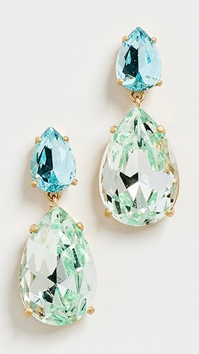 Roxanne Assoulin Mini Crystal Drop Earrings.
