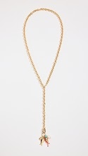 Roxanne Assoulin Collected Chain Lariat Necklace.