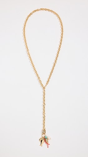 Roxanne Assoulin Collected Chain Lariat Necklace.