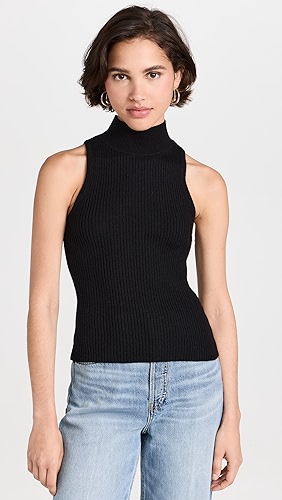 Reformation Farrah Cashmere Turtleneck Tank.