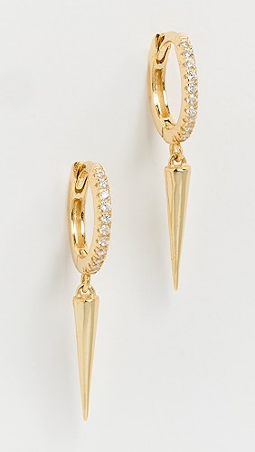 SHASHI Dagger Hoop Earrings.