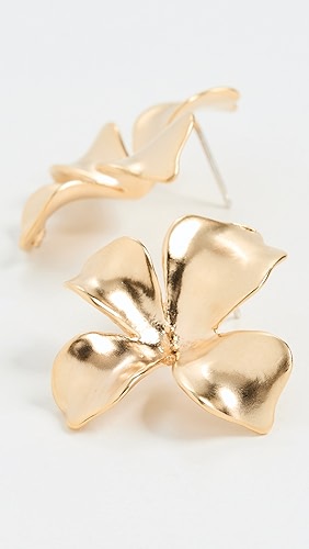 SHASHI Gold Fiorina Earrings.