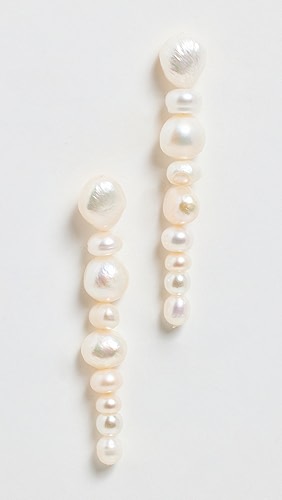 SHASHI Pema Pearl Ear Drop Earrings.