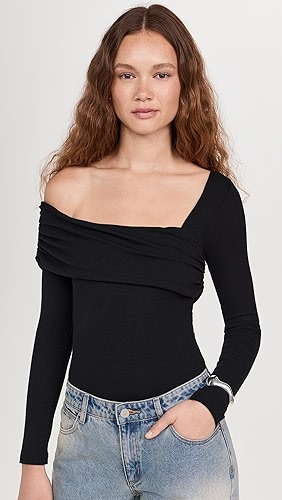 Ambitionist Off Shoulder Thong Bodysuit.