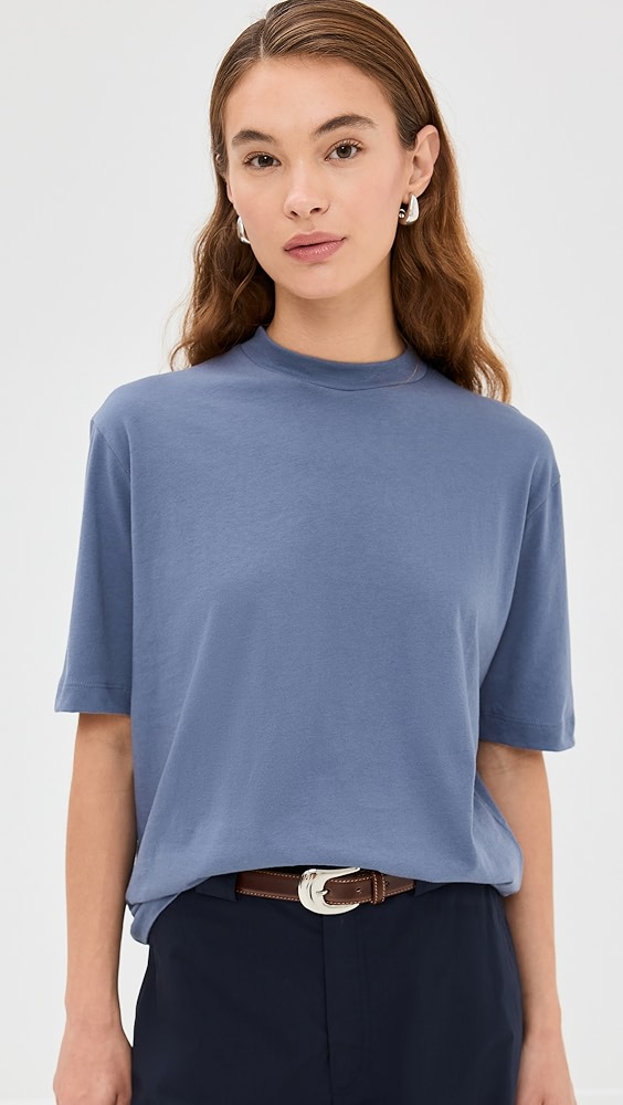 Tibi Mock Neck Unisex Tee