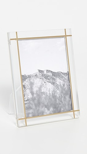 Tizo Design Tizo Design Lucite Frame with Brass Inlay.