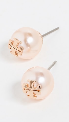 Tory Burch Swarovski Imitation Pearl Stud Earrings.