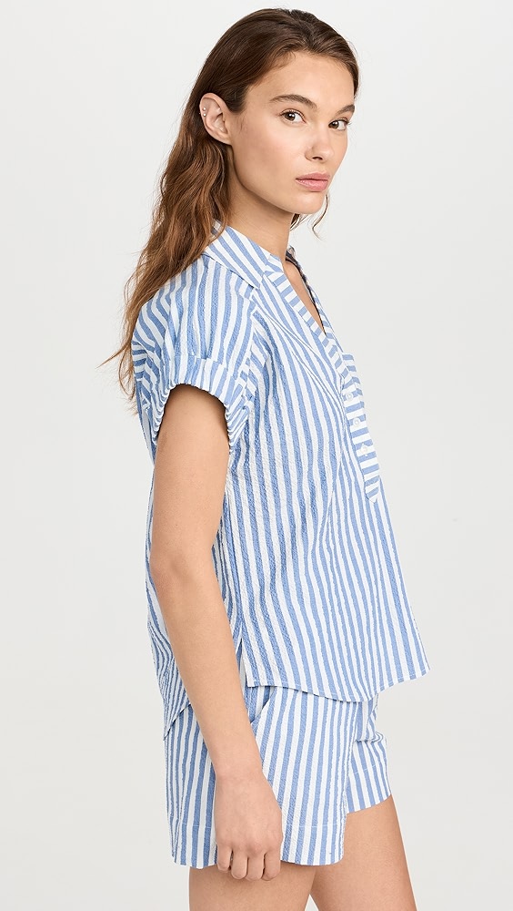 Veronica Beard Jean Almera Button Down Top