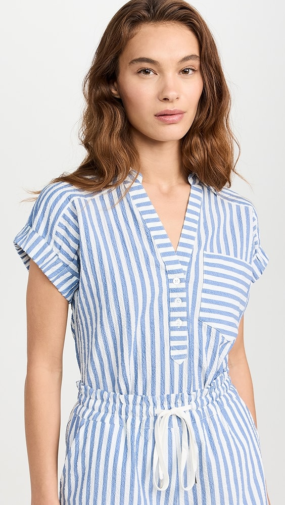 Veronica Beard Jean Almera Button Down Top