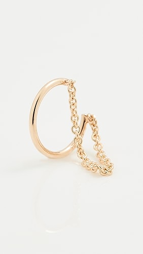 Zoe Chicco 14k Gold Draped Chain Ear Cuff.