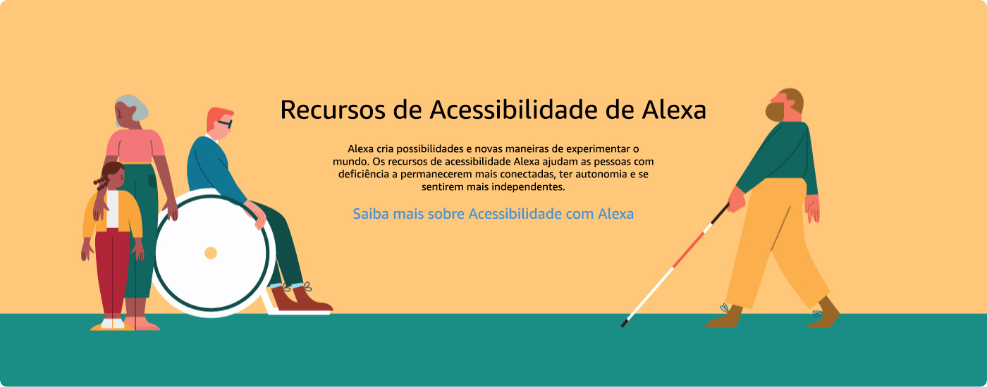 Recursos de Acessibilidade de Alexa