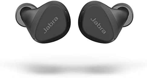 Jabra Elite 4 Active in-Ear Bluetooth Earbuds – True Wireless Earbuds with Secure Active Fit, 4 Built-in Microphones, Active Noise Cancellation and Adjustable HearThrough Technology – Black