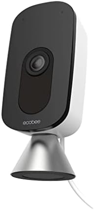 ecobee SmartCamera – Indoor WiFi Security Camera, Smart Home Security System, 1080p HD 180 Degree FOV, Night V