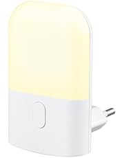 GRIFEMA GD101-1 Luz Nocturna Infantil 3 Niveles de Brillo Ajustables, Luz Nocturna con Sensor de Luz para Habitación de Niños, Baño, Pasillo, Cocina, Escaleras, 2700K Blanco Cálido