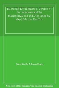 Paperback Microsoft Excel Macros Version 4 Step by Step: For Windows and the Macintosh: The Official Microsoft Courseware Book