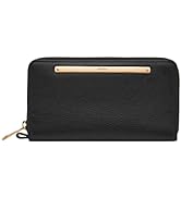 Fossil Women's Liza Leather Zip Around Clutch Wallet With Retractable Wristlet Strap for Women