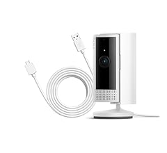 Ring Indoor Camera (2nd Gen) + 3m USB-A to Micro USB Power Cable by Amazon | Plug-In Pet Security Camera with 1080p HD, Two…