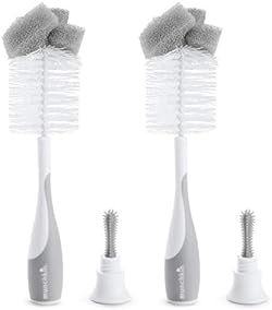 Munchkin® Sponge™ Bottle Brush, Grey, 2 Count (Pack of 1)