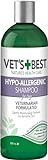 Vet'S Best Hypo-Allergenic Shampoo For Dogs | Dog Shampoo For Sensitive Skin | Relieves Discomfort From Dry, Itchy Skin | Cleans, Moisturizes, And Conditions Skin And Coat , 16 Oz