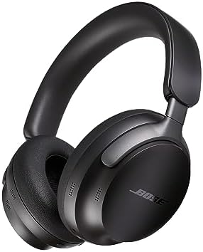 Bose QuietComfort Ultra Bluetooth Headphones, Wireless Headphones with Spatial Audio, Over Ear Noise Cancelling Headphones with Mic, Up to 24 Hours of Battery Life, Black