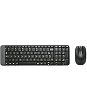 Combo Teclado e Mouse sem fio Logitech MK220 com Design Compacto, Conexão USB, Pilhas Inclusas e Layout ABNT2