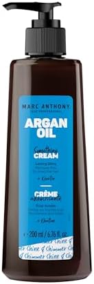 Marc Anthony Argan Oil Smoothing Cream with Keratin - Lightweight Hair Styler for Lasting Shine & Removes Frizz for Smooth Hair - Nourishing Argan Oil of Morocco & Olive Oil - Sulfate & Paraben Free