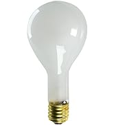 GE Incandescent Light Bulb, 300 Watts, 5150 Lumens, Frosted Finish