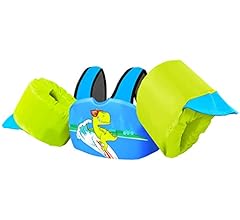 Kids Swim Vest Life Jacket for 22-66 Pounds Boys and Girls, Toddler Floaties with Shoulder Harness Arm Wings for 2 3 4 5 6 …