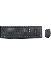 Combo Teclado e Mouse sem fio Logitech MK235 com Conexão USB, Pilhas Inclusas e Layout ABNT2