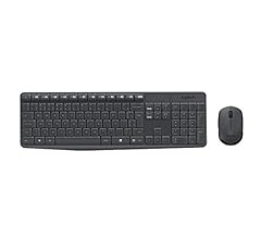 Combo Teclado e Mouse sem fio Logitech MK235 com Conexão USB, Pilhas Inclusas e Layout ABNT2